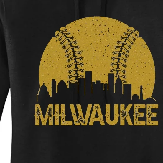 Milwaukee Baseball Fan Women's Pullover Hoodie