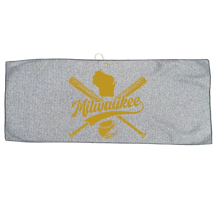 Milwaukee Baseball Fan Large Microfiber Waffle Golf Towel