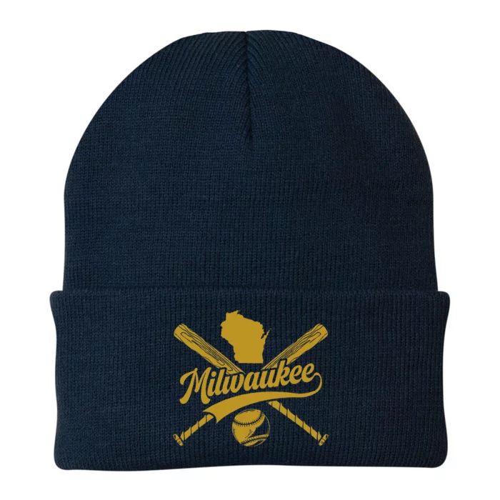 Milwaukee Baseball Fan Knit Cap Winter Beanie