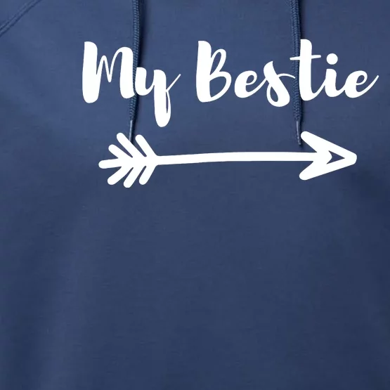 My Bestie Funny Performance Fleece Hoodie