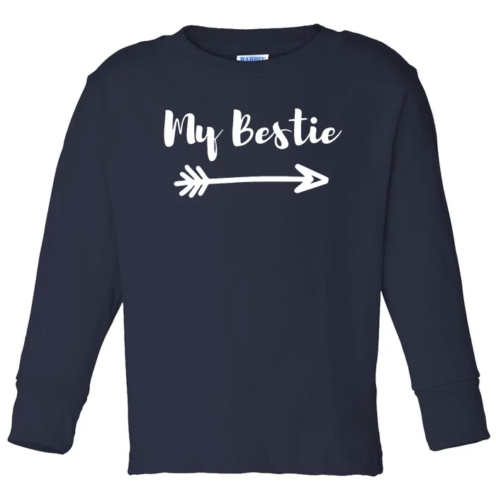 My Bestie Funny Toddler Long Sleeve Shirt