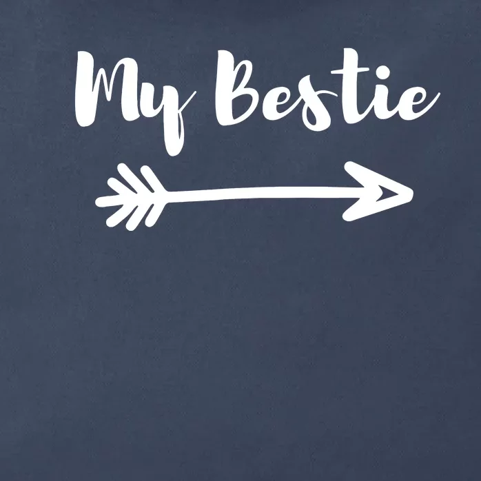 My Bestie Funny Zip Tote Bag