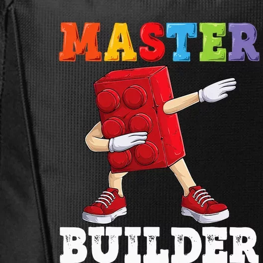 Master Builder Funny Building Blocks Bricks City Backpack