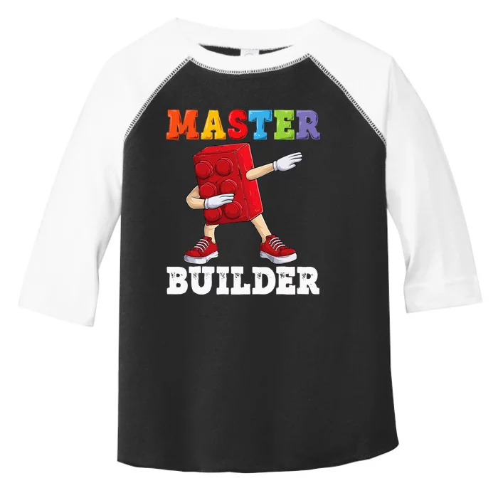 Master Builder Funny Building Blocks Bricks Toddler Fine Jersey T-Shirt