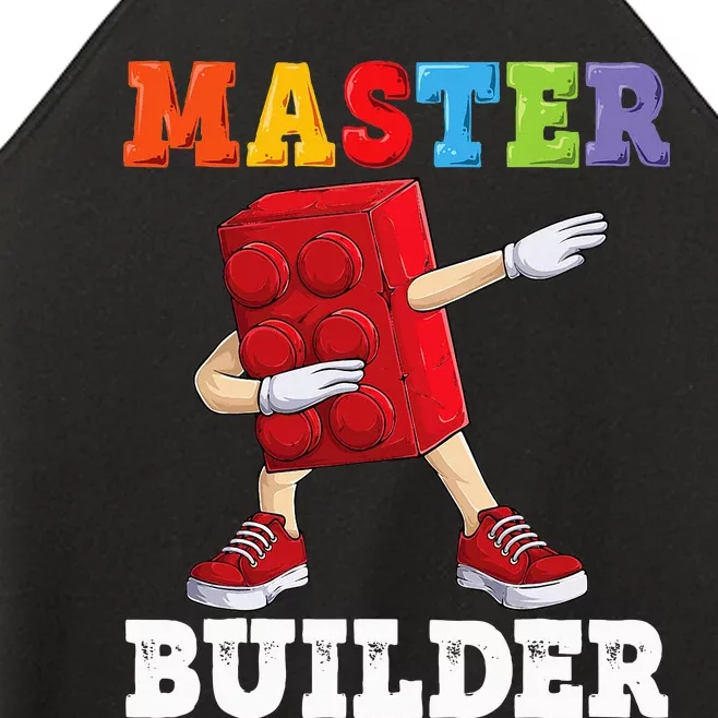 Master Builder Funny Building Blocks Bricks Women’s Perfect Tri Rocker Tank