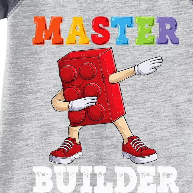 Master Builder Funny Building Blocks Bricks Infant Baby Jersey Bodysuit