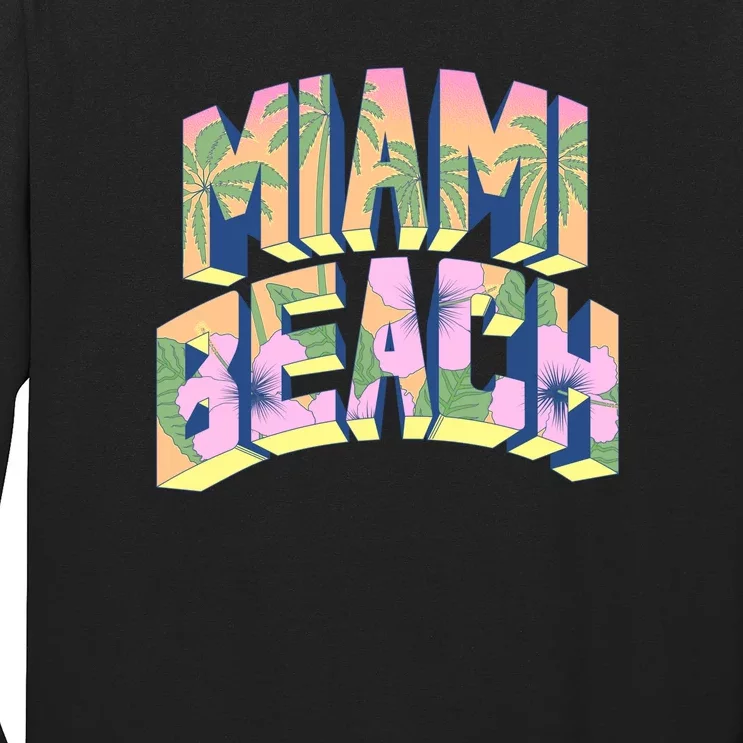 Miami Beach Floral Long Sleeve Shirt