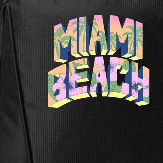 Miami Beach Floral City Backpack