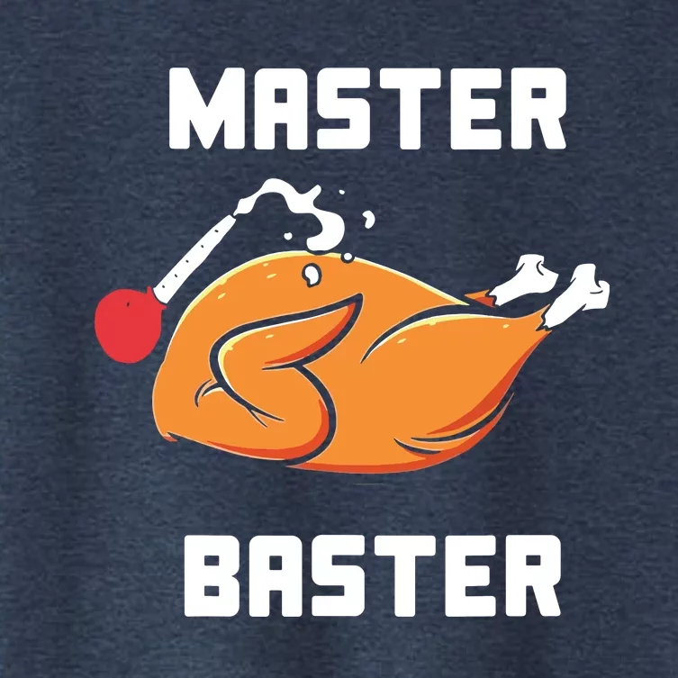 Master Baster Funny Turkey Baster Thanksgiving Women's Crop Top Tee