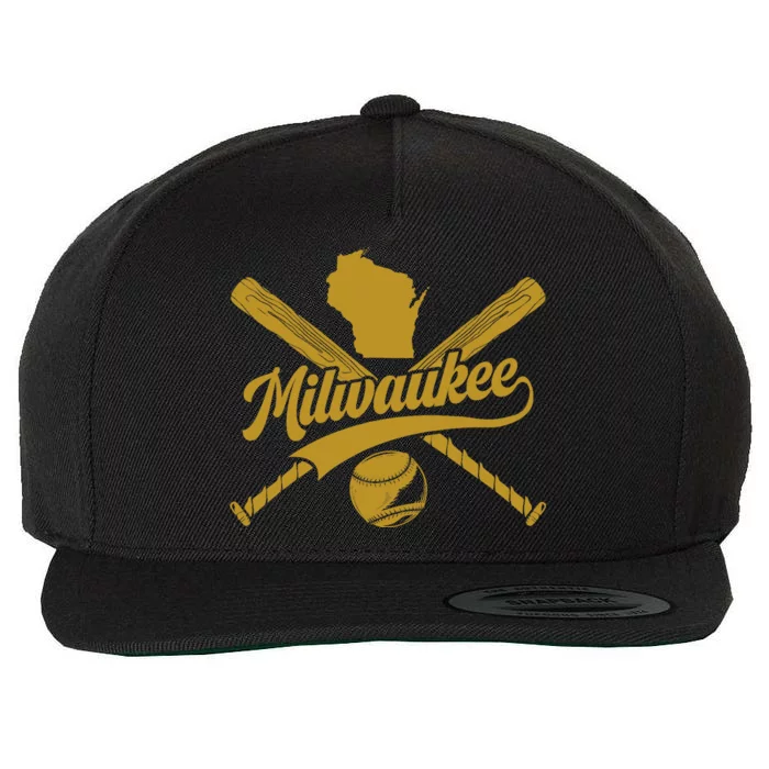 Milwaukee Baseball Fan Wool Snapback Cap