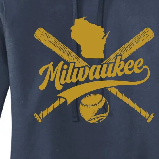 Milwaukee Baseball Fan Women's Pullover Hoodie