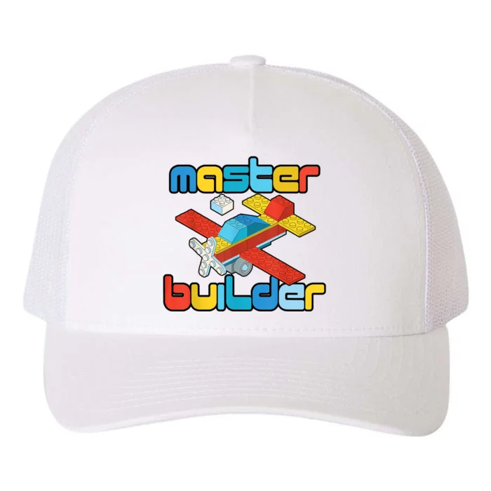 Master Builder Funny Building Blocks Brick Block Toy Yupoong Adult 5-Panel Trucker Hat