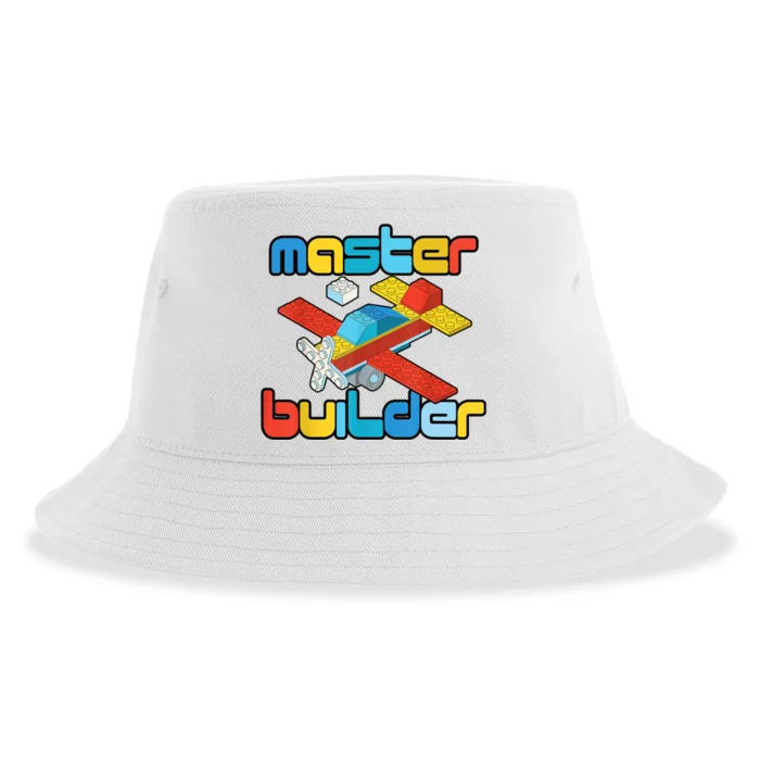 Master Builder Funny Building Blocks Brick Block Toy Sustainable Bucket Hat