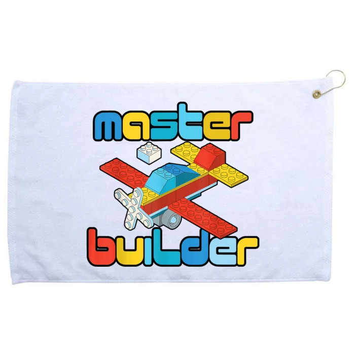 Master Builder Funny Building Blocks Brick Block Toy Grommeted Golf Towel