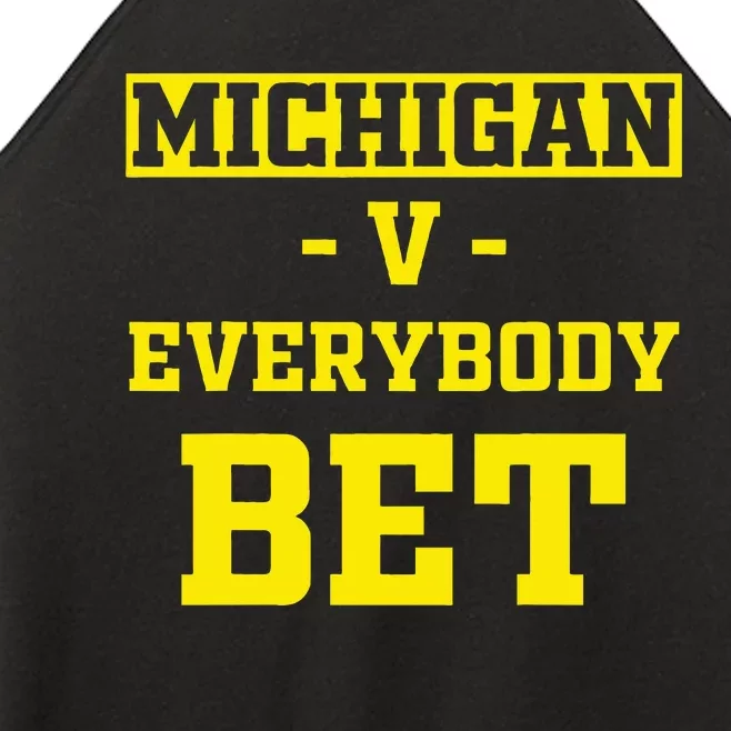 Michigan BET For Michigan BET Women’s Perfect Tri Rocker Tank