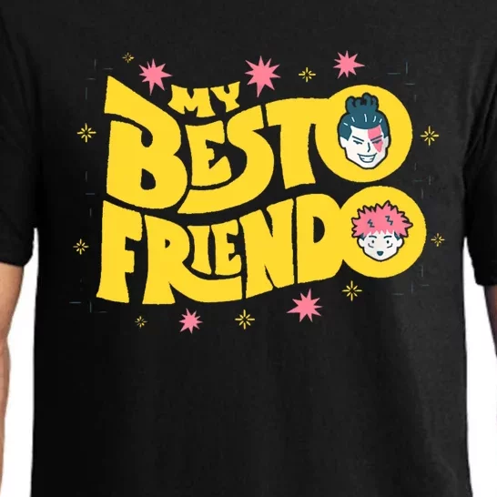 My Besto Friendo Kawaii Anime Saying Art Pajama Set