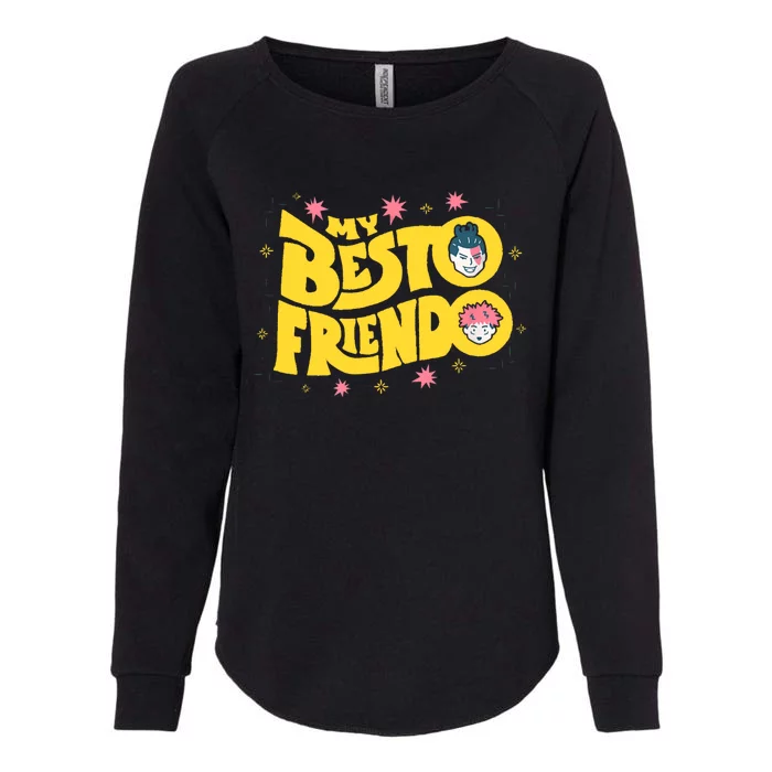 My Besto Friendo Kawaii Anime Saying Art Womens California Wash Sweatshirt