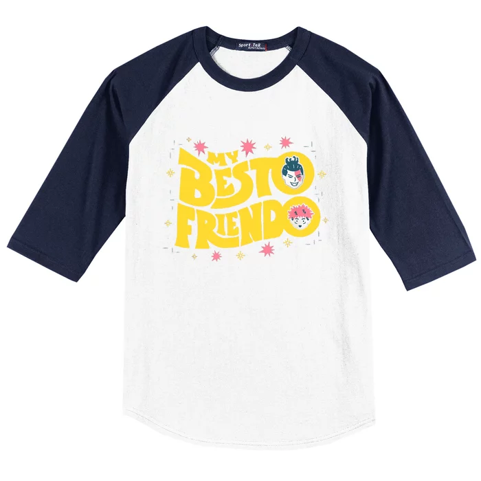 My Besto Friendo Kawaii Anime Saying Art Baseball Sleeve Shirt