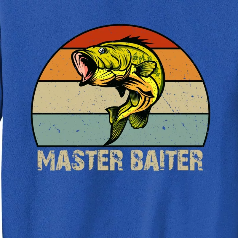 Master Baiter Funny Bass Fishing Funny Gift Dads Gift Sweatshirt