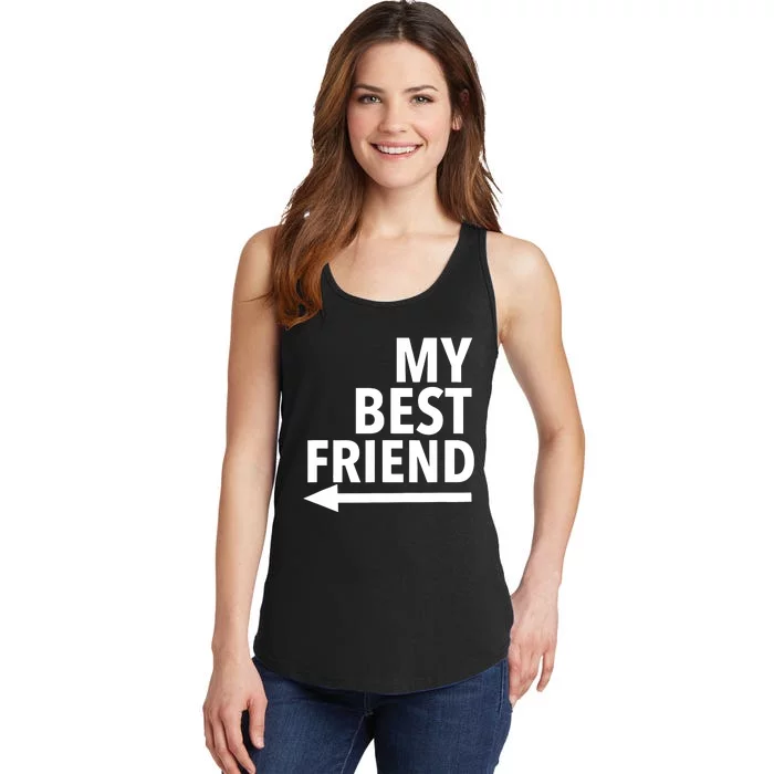 My Best Friend T With Arrow Right Ladies Essential Tank