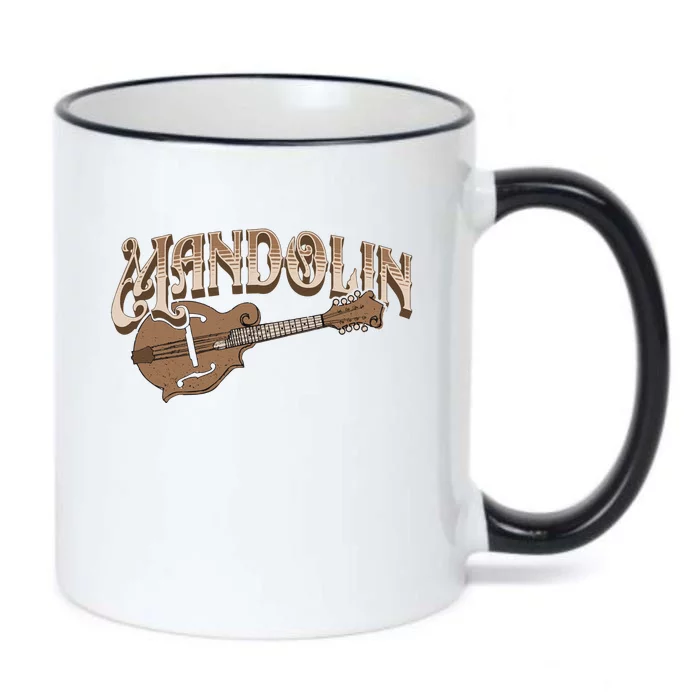 Mandolin Bluegrass Folk Music Mandolin Player Musicians Black Color Changing Mug