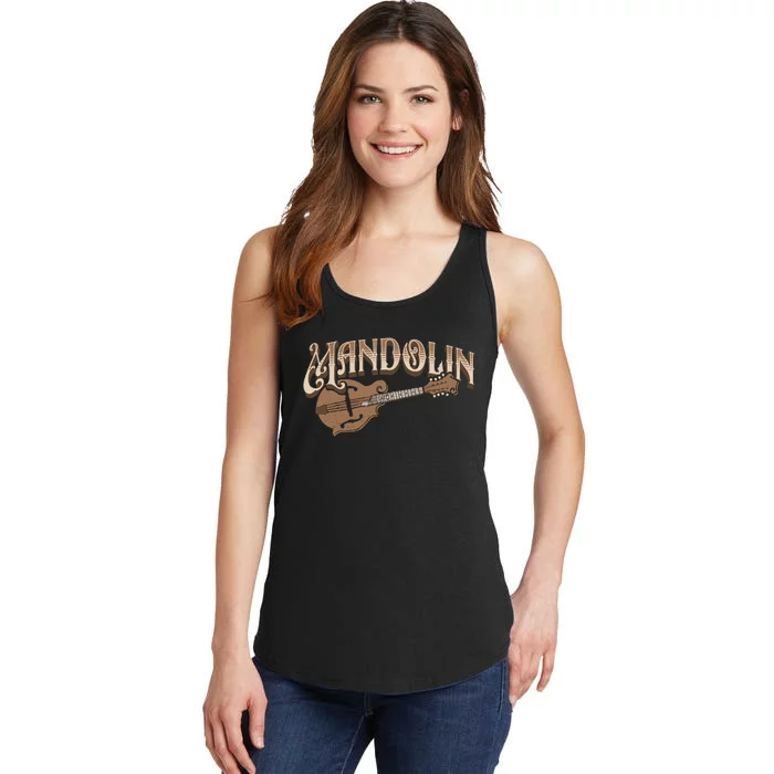 Mandolin Bluegrass Folk Music Mandolin Player Musicians Ladies Essential Tank