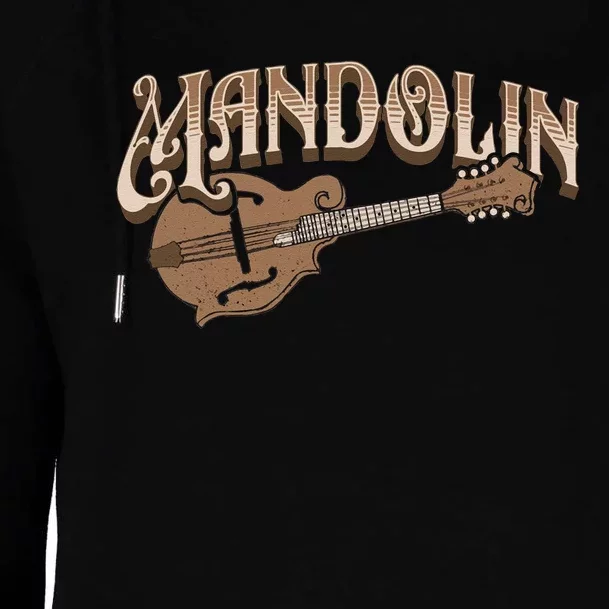 Mandolin Bluegrass Folk Music Mandolin Player Musicians Womens Funnel Neck Pullover Hood