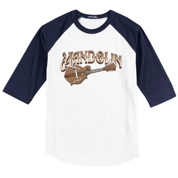 Mandolin Bluegrass Folk Music Mandolin Player Musicians Baseball Sleeve Shirt