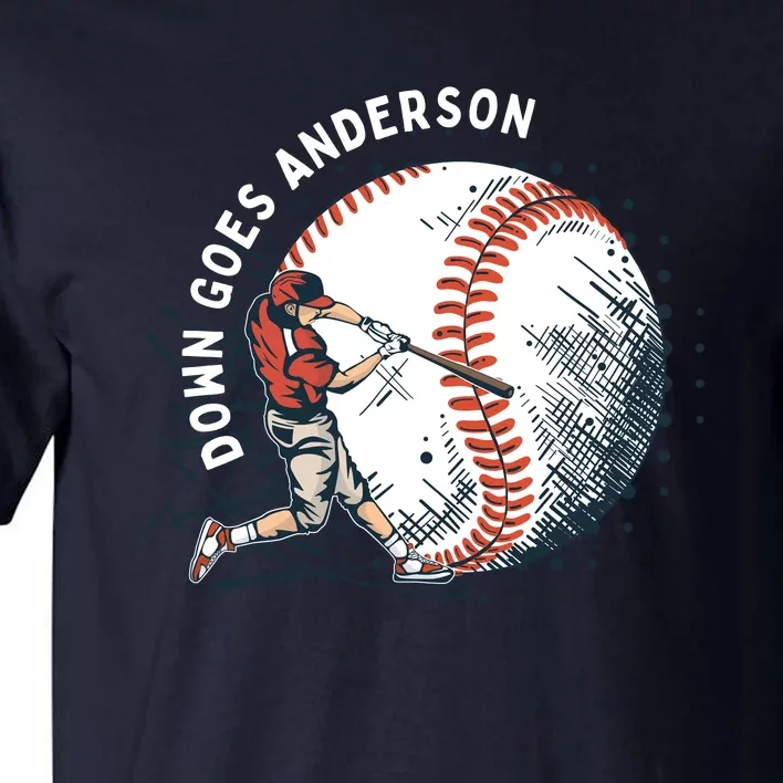 Meme Baseball Funny Down Goes Anderson Tall T-Shirt