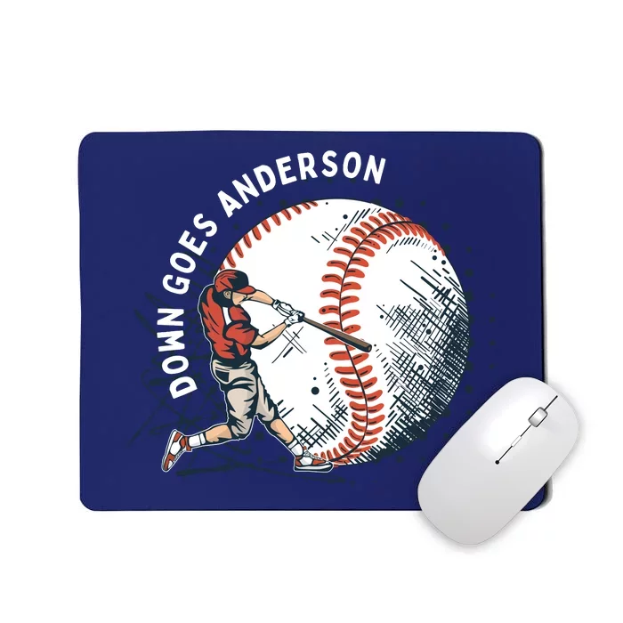 Meme Baseball Funny Down Goes Anderson Mousepad