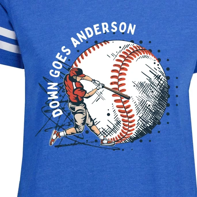 Meme Baseball Funny Down Goes Anderson Enza Ladies Jersey Football T-Shirt