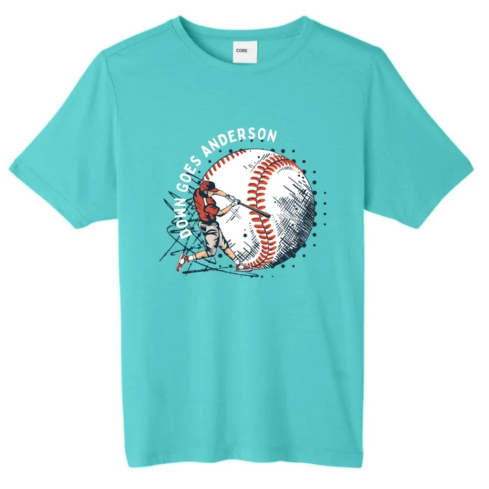 Meme Baseball Funny Down Goes Anderson ChromaSoft Performance T-Shirt