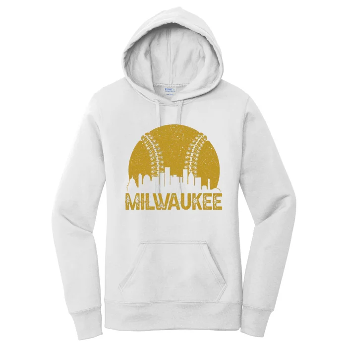 Milwaukee Baseball Fan Women's Pullover Hoodie