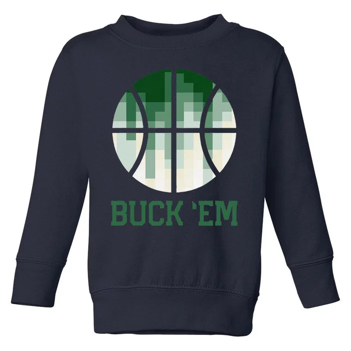 Milwaukee Basketball Fan Toddler Sweatshirt