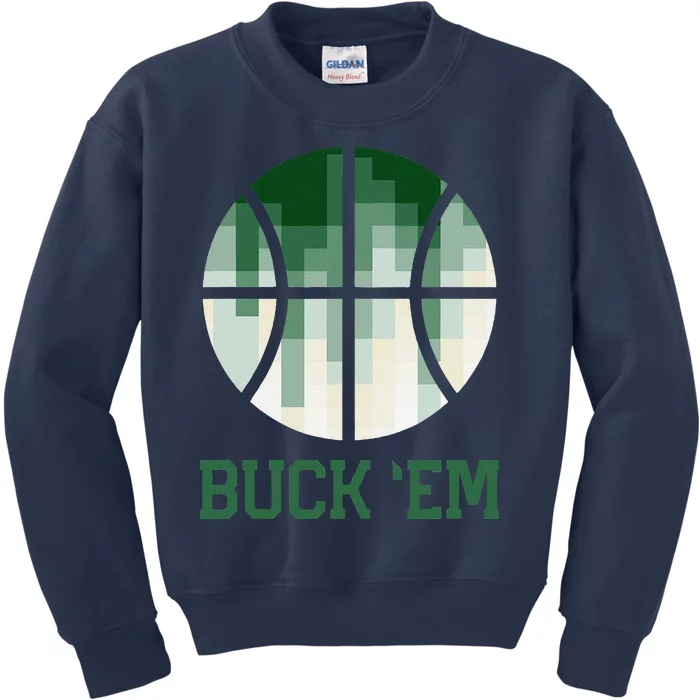 Milwaukee Basketball Fan Kids Sweatshirt