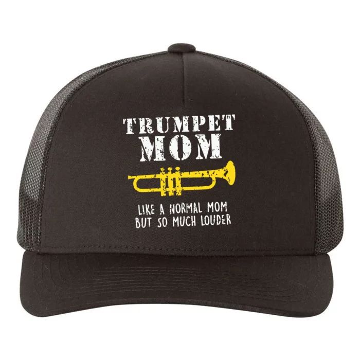 Marching Band Funny Trumpet Mom Yupoong Adult 5-Panel Trucker Hat