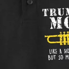 Marching Band Funny Trumpet Mom Dry Zone Grid Performance Polo