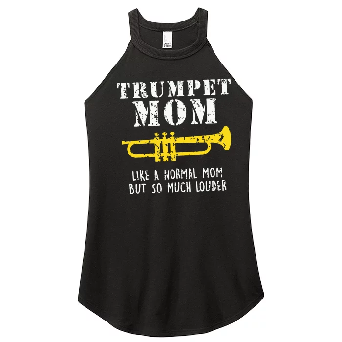 Marching Band Funny Trumpet Mom Women’s Perfect Tri Rocker Tank