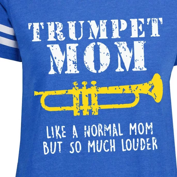 Marching Band Funny Trumpet Mom Enza Ladies Jersey Football T-Shirt