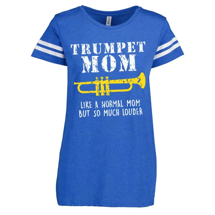 Marching Band Funny Trumpet Mom Enza Ladies Jersey Football T-Shirt