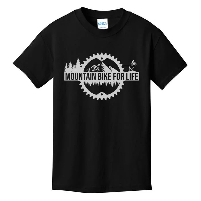 Mountain Bike For Life Gift Road Cyling Kids T-Shirt