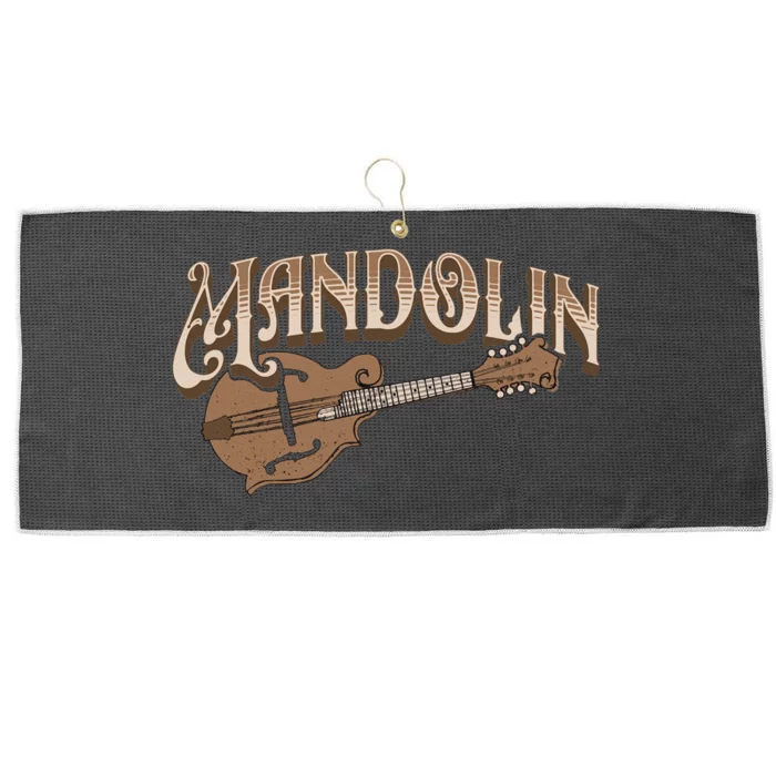 Mandolin Bluegrass Folk Music Mandolin Player Musicians Long Sleeve Large Microfiber Waffle Golf Towel