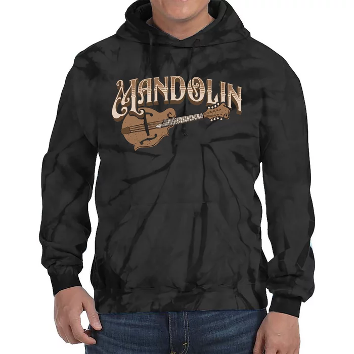 Mandolin Bluegrass Folk Music Mandolin Player Musicians Long Sleeve Tie Dye Hoodie