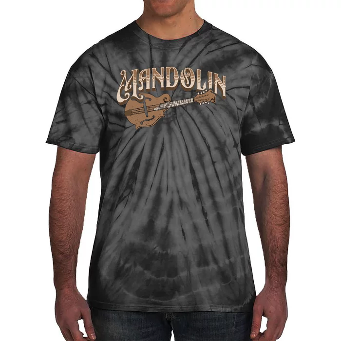 Mandolin Bluegrass Folk Music Mandolin Player Musicians Long Sleeve Tie-Dye T-Shirt