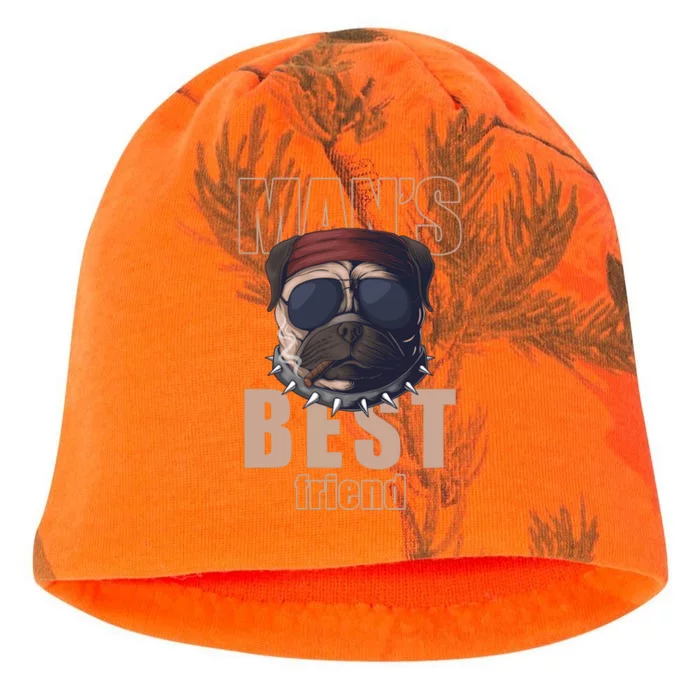 Mans Best Friend Bulldog Funny Dog Lover Kati - Camo Knit Beanie