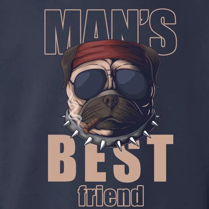 Mans Best Friend Bulldog Funny Dog Lover Toddler Hoodie