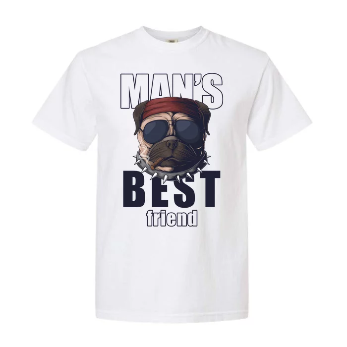 Mans Best Friend Bulldog Funny Dog Lover Garment-Dyed Heavyweight T-Shirt