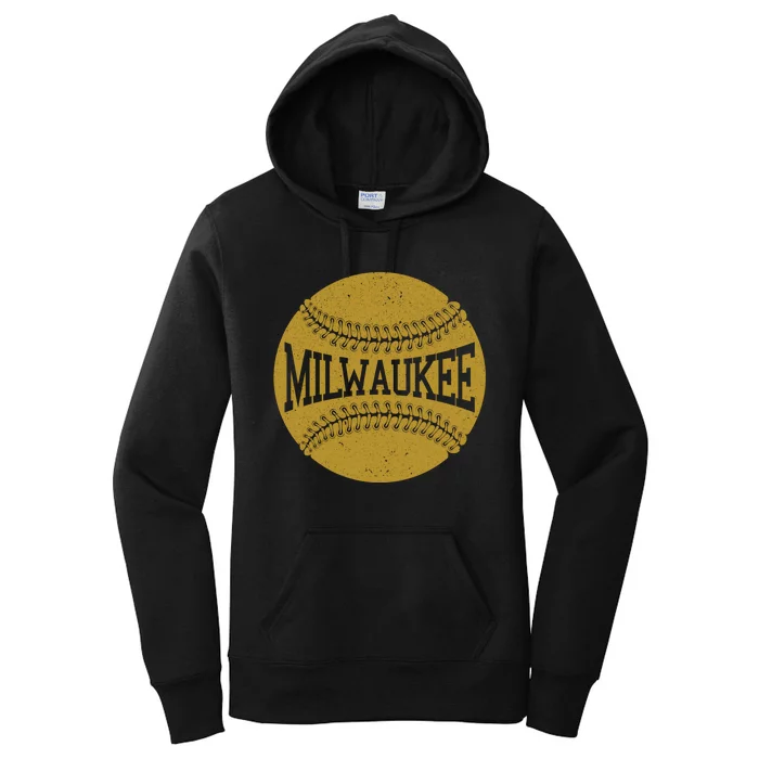 Milwaukee Baseball Fan Women's Pullover Hoodie