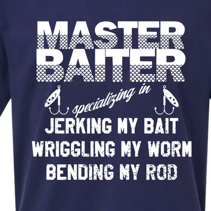 Master Baiter Funny Fishermans Skills List Gift Sueded Cloud Jersey T-Shirt