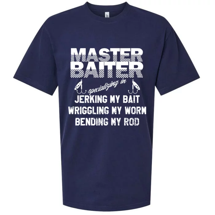 Master Baiter Funny Fishermans Skills List Gift Sueded Cloud Jersey T-Shirt